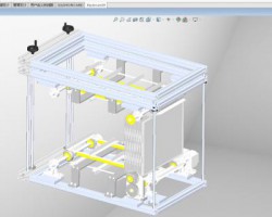 可調整循環升降機（SolidWorks設計，Sldprt/Sldasm格式）