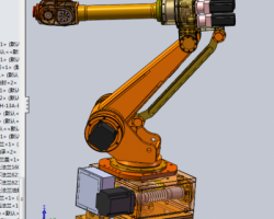 日本6軸ABB工業機器人(內部結構清晰)（SolidWorks設計，提供Sldprt/Sldasm/SLDDRW/dwg格式）