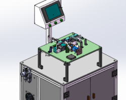 USB自動插端子機：USB2.0 A公插端機（SolidWorks設計，提供Sldprt/Sldasm格式）