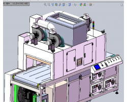 三燈UV固化機(手機屏幕UV固化設備)（SolidWorks設計，提供Sldprt/Sldasm/SLDDRW/dwg格式）