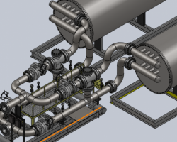 可控熱流管道加熱裝置（SolidWorks設計，提供Sldprt格式）