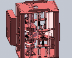 雙轉盤組裝機（SolidWorks設計，提供step/Sldprt/Sldasm格式）