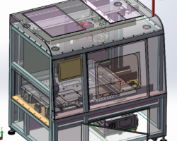 PSW改裝LED自動視覺檢測設備（SolidWorks設計，提供Sldprt/Sldasm/SLDDRW格式）