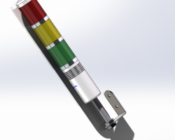 設備用三色信號燈（SolidWorks設計，提供step/Sldprt格式）