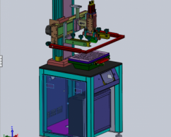 全自動絲印設備(吸式絲印機+圓盤絲印機)（SolidWorks設計，提供Sldprt/Sldasm格式）