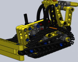 樂高推土機（樂高拼裝玩具）（SolidWorks設計，提供step/Sldprt/Sldasm格式）