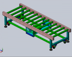 2米滾筒線（SolidWorks設計，提供Sldprt/Sldasm格式）