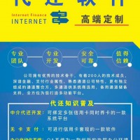 江西專壹軟件定制代還系統怎么做